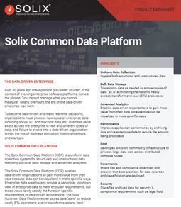 Solix Common Data Platform (CDP)