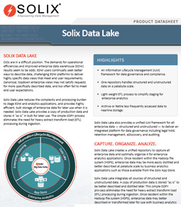 Solix Enterprise Data Lake